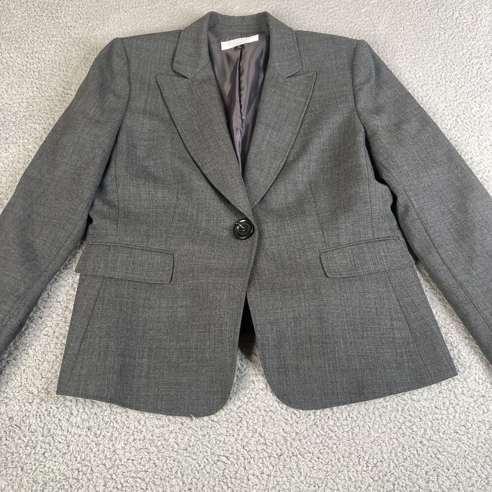 Tahari ASL Charcoal Suit Jacket